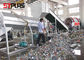 Máquina de lavar/plástico compactos da garrafa do ANIMAL DE ESTIMAÇÃO que recicla a planta de lavagem 1000kg/h