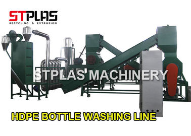 Plástico da garrafa do champô do HDPE que lava reciclando a máquina com motor 1000kg/h de Siemens