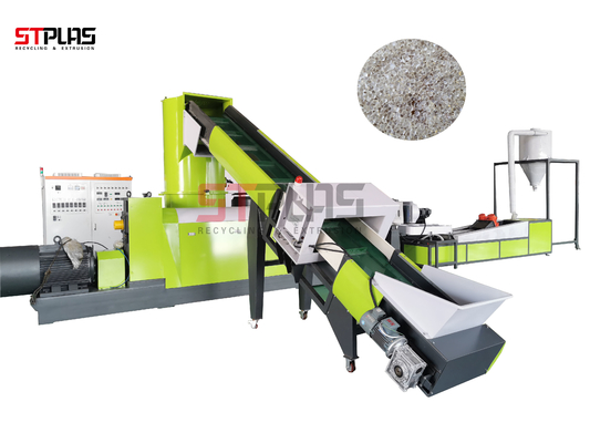 Máquina de reciclagem de pellets de PE com sistema de refrigeração por água, capacidade 200-1000 kg/h