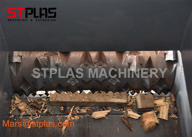 Máquina plástica da retalhadora do único eixo industrial para a reciclagem de madeira da pálete