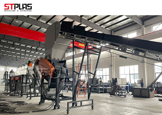 Linha de Lavagem HDPE SUS304 156kw 1000kg/H para Tambores/Garrafas/Cestos/Barris