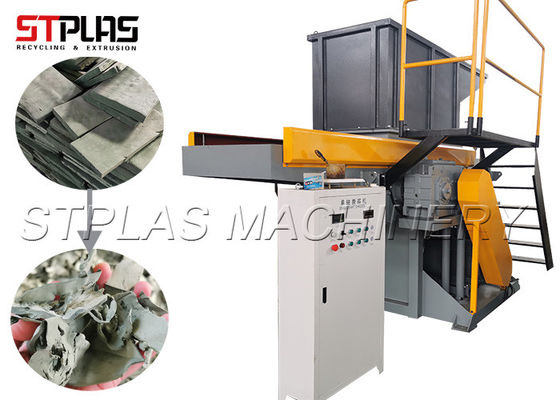 Máquina plástica da sucata do de alta capacidade/única retalhadora automática do eixo